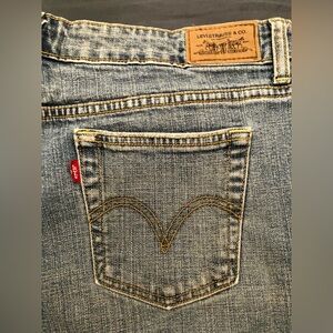 Levi's Straus 515's Boot Cut, 14 Medium, Faded Blue Jeans, Classic, Vintage, EUC